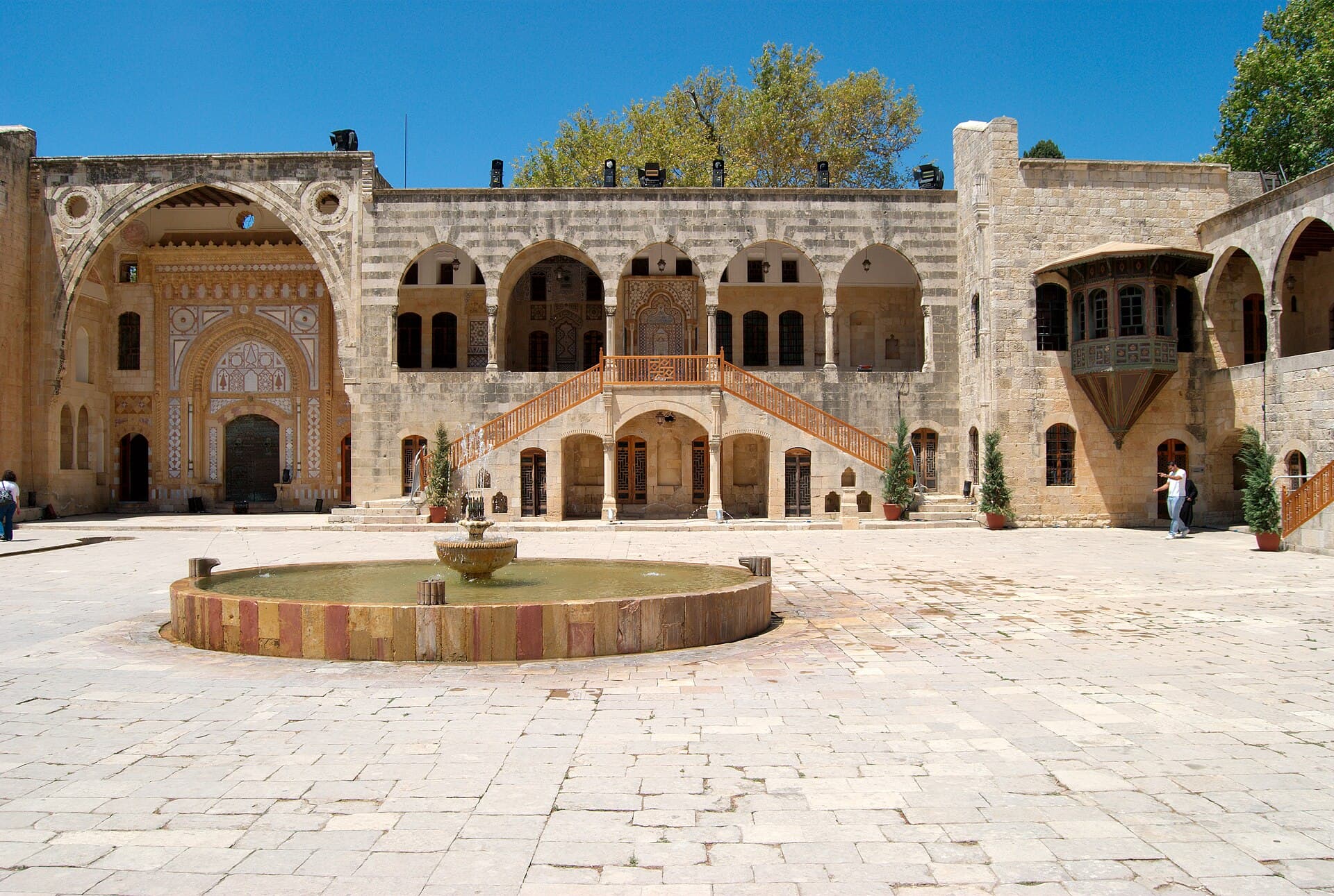 Courtyard of Beiteddine Palace in the Chouf