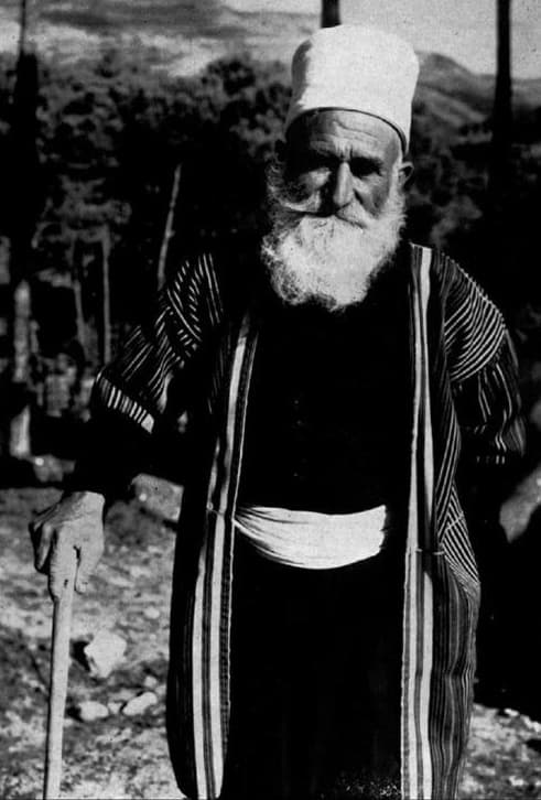 A Druse elder in traditional dress